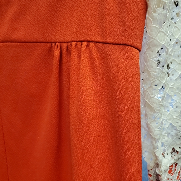 Late 60s Early 70s Cream Crochet Maxi Dress - Picture 11 of 11